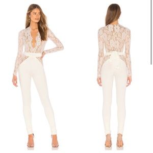 Michael Costello x REVOLVE Julian Jumpsuit in Ivory